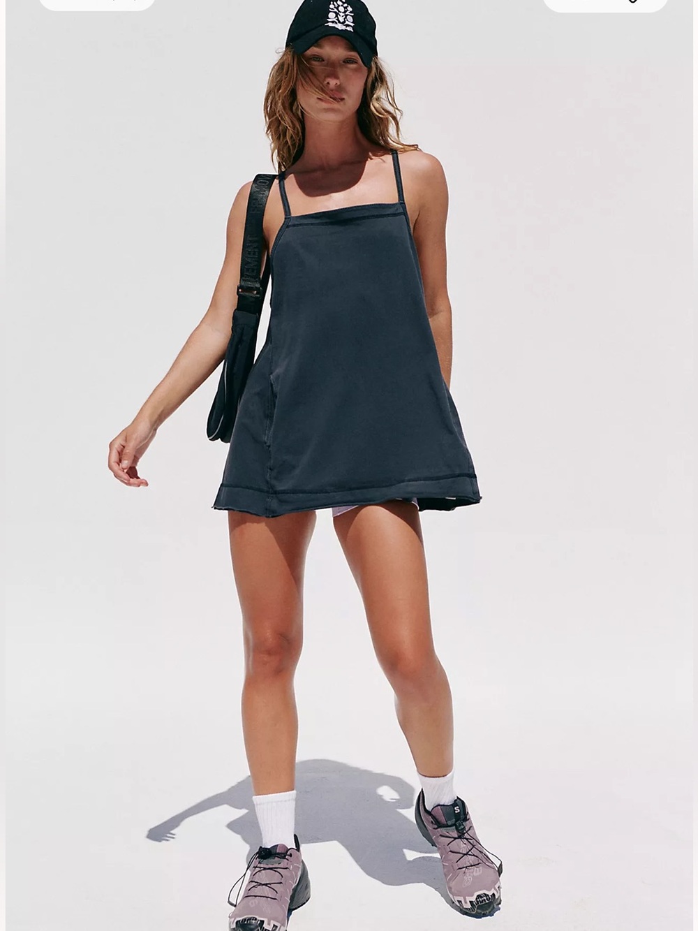 Free People Movement Square Up Tank Top Women’s Medium Gray Athletic Mini B18